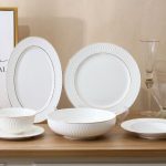 طقم مائدة فخم يضفي لمسة فخامة على كل وجبة (28 قطعة) 6 اشخاص -(2024110)