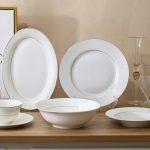 طقم سفرة فاخر بتصميم راقٍ لـ 6 أشخاص (28 قطعة)-(2024113)