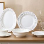 طقم عشاء أنيق لـ 6 أشخاص (28 قطعة)-(2024114)