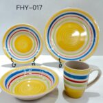 طقم ألوان الفرح 16 قطعة 4 أشخاص (FHY-017).